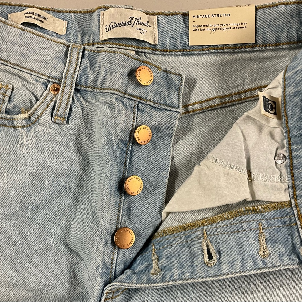 Universal Thread Light Blue Denim Jeans Distressed - Picture 9 of 16